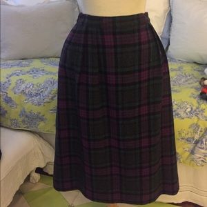 Pendleton wool tartan skirt Size 6